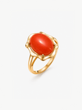 Coral Votive Ring – Gold