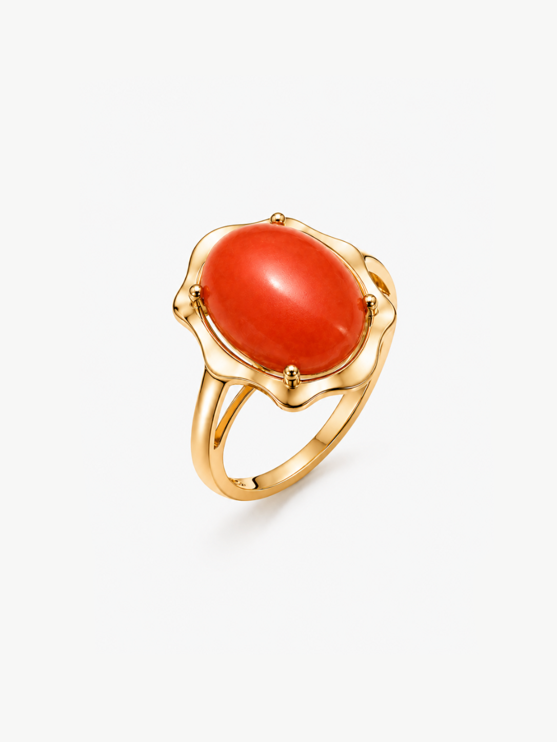Coral Votive Ring – Gold