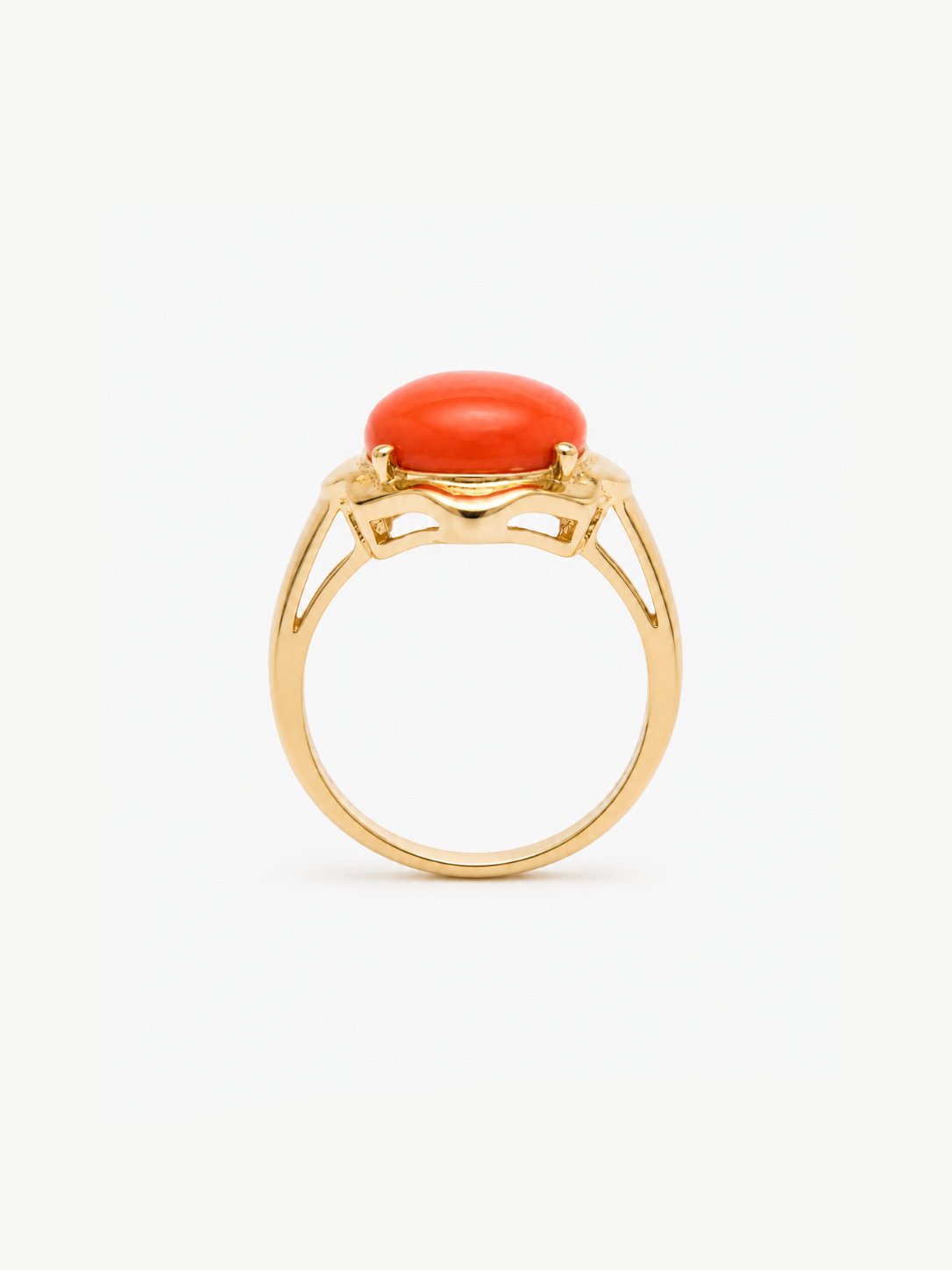 Coral Votive Ring – Gold